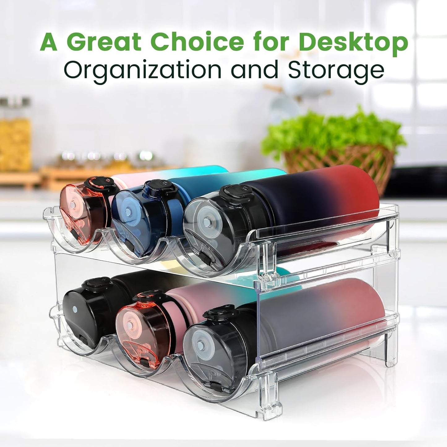 Water Bottle Organizer for Cabinet
